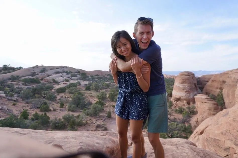 Paul Millerd and his wife Angie Wang