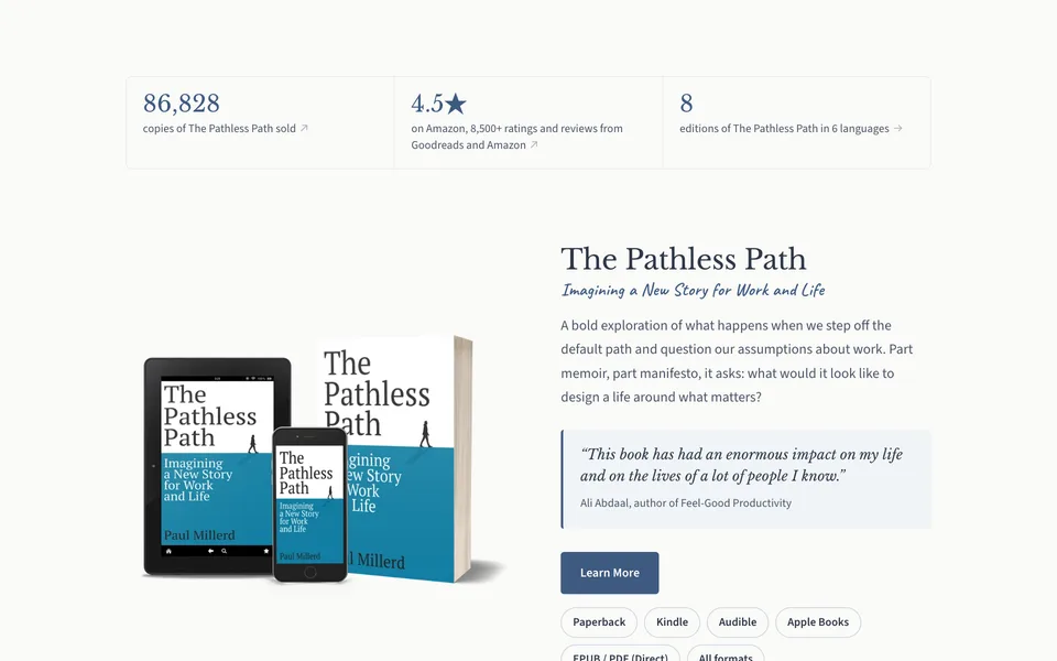 The Pathless Path Book preview