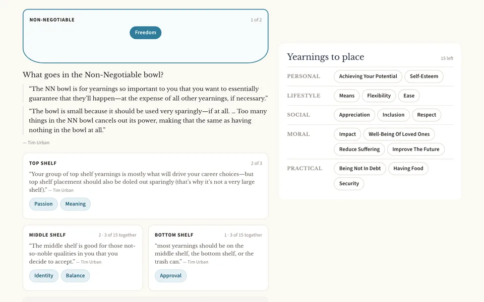 Yearnings Template preview