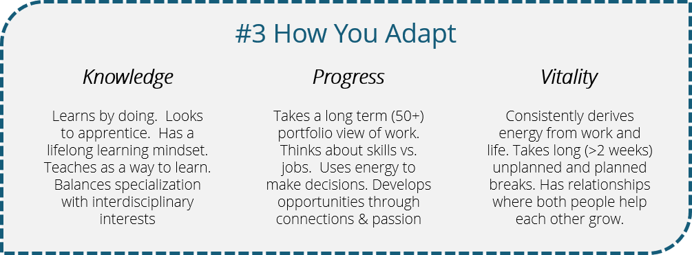 #3 How You Adapt: Knowledge, Progress & Vitality