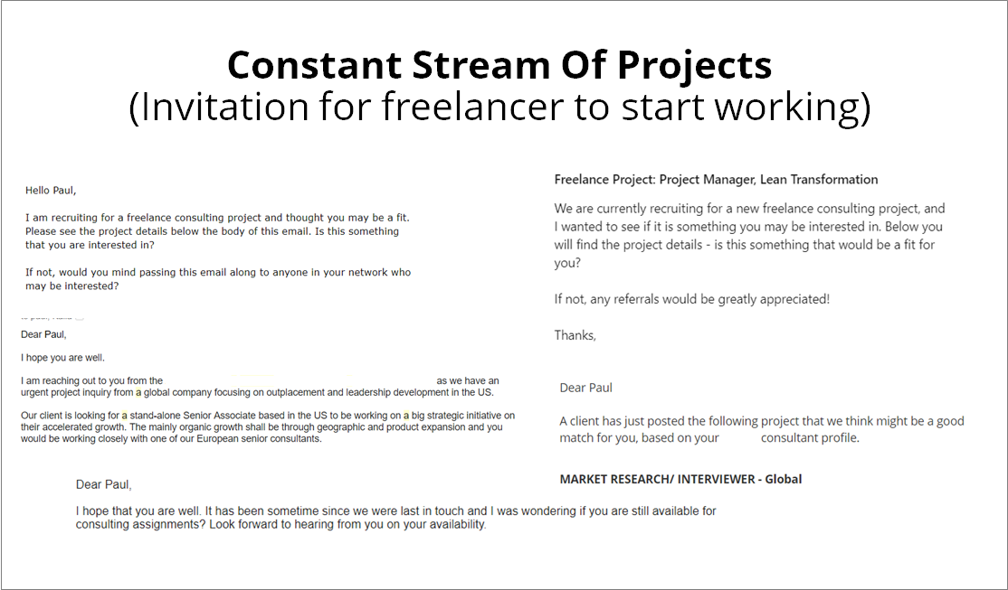 Standardized platform emails