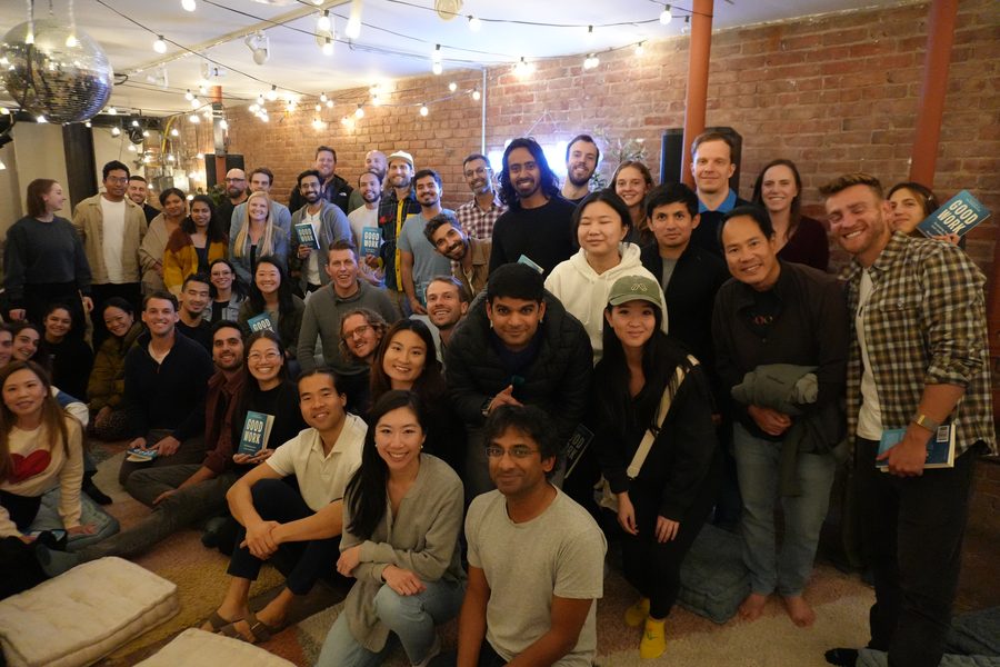 The audience at the Good Work launch in San Francisco